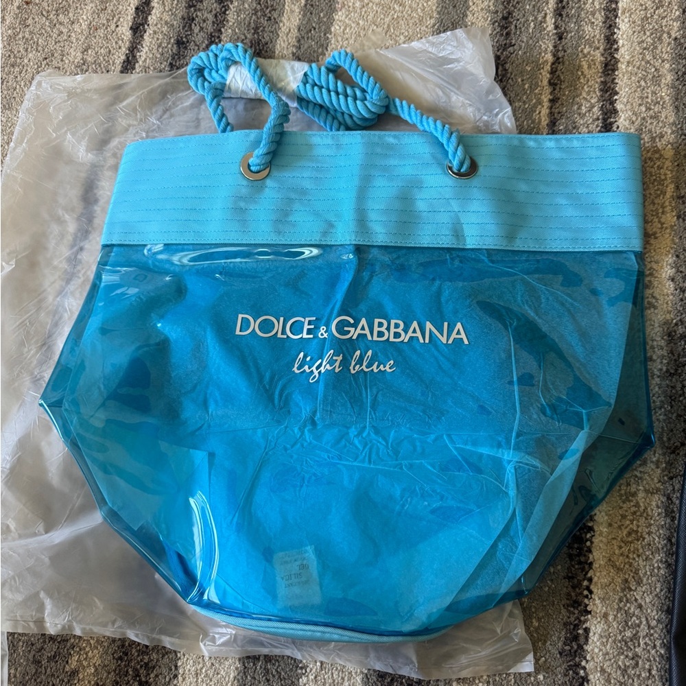 Dolce & Gabbana Light Blue Transparent Blue Tote - Picture 2 of 2